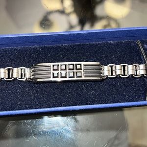 Men’s Swarovski onyx bracelet